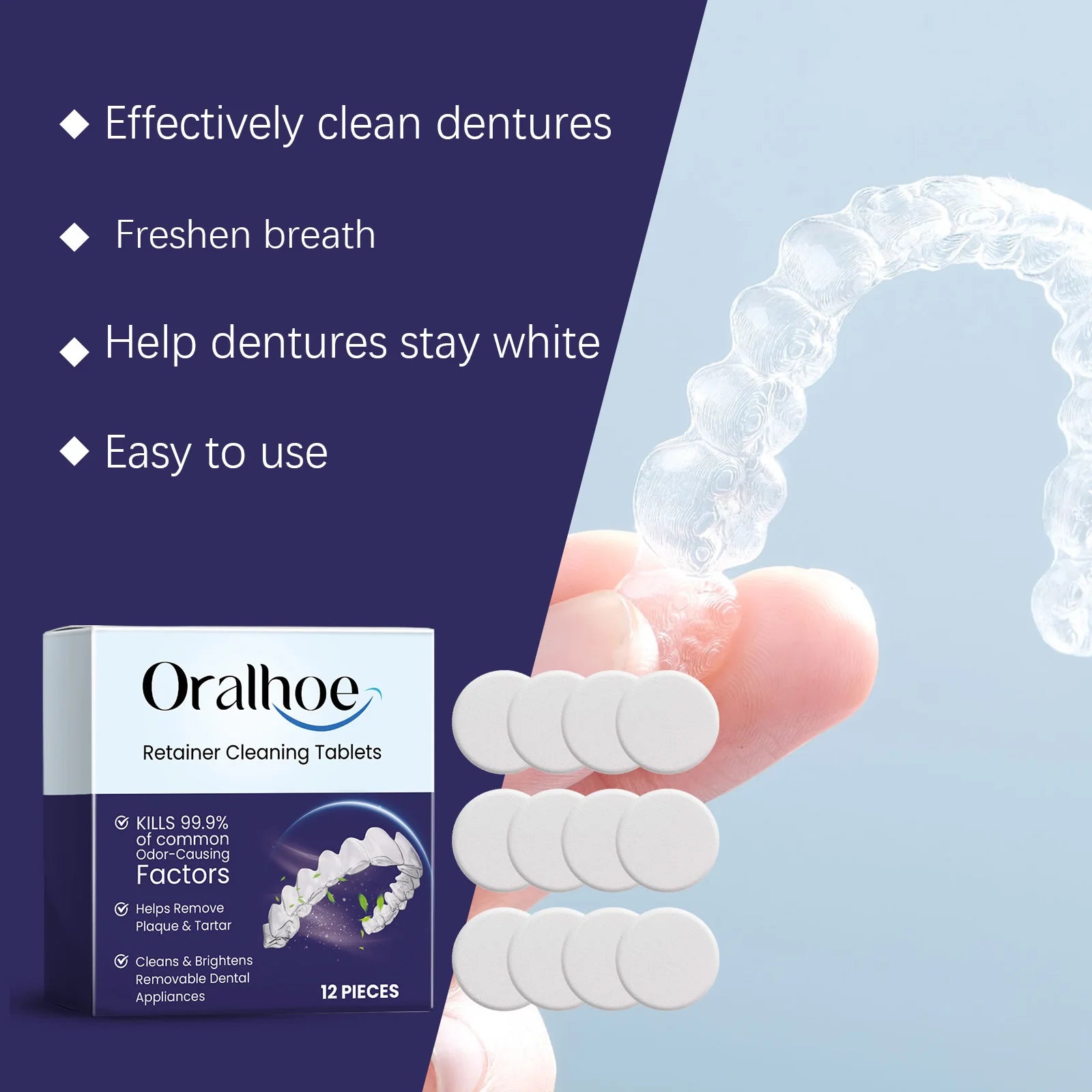 Effervescent Denture and Retainer Cleaning Tablets - 6