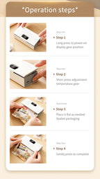 Rechargeable Mini Bag Sealer with Cutter