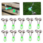 10-Piece Fishing Rod Bite Alarm Bell Set