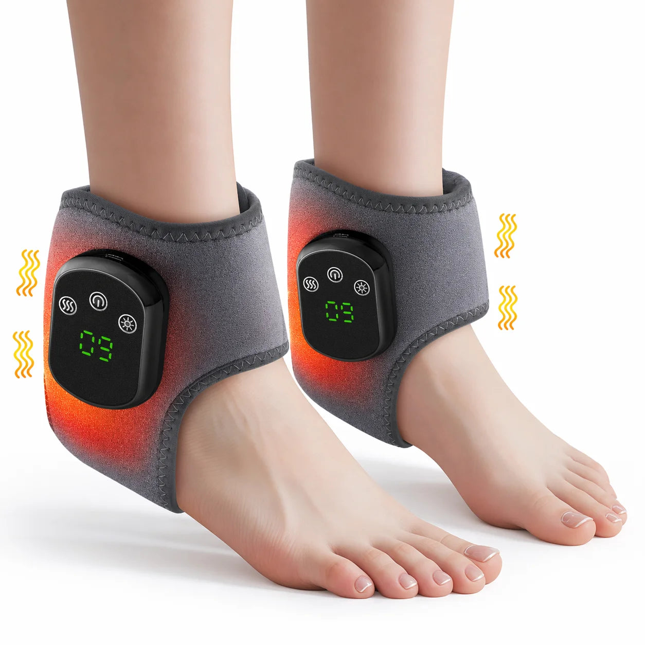 Heated Vibrating Ankle Support Wrap - 16