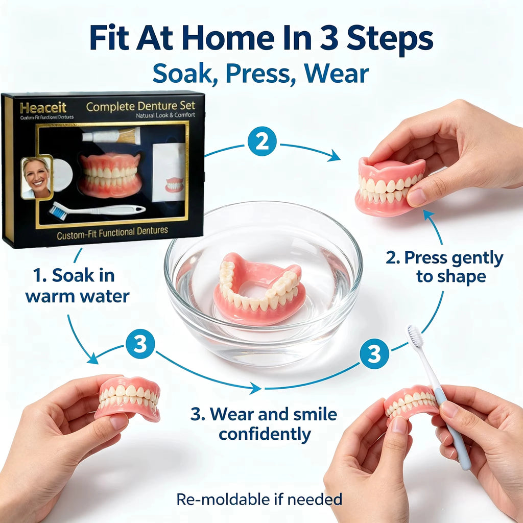 Comfort Fit Silicone Cosmetic Teeth Set