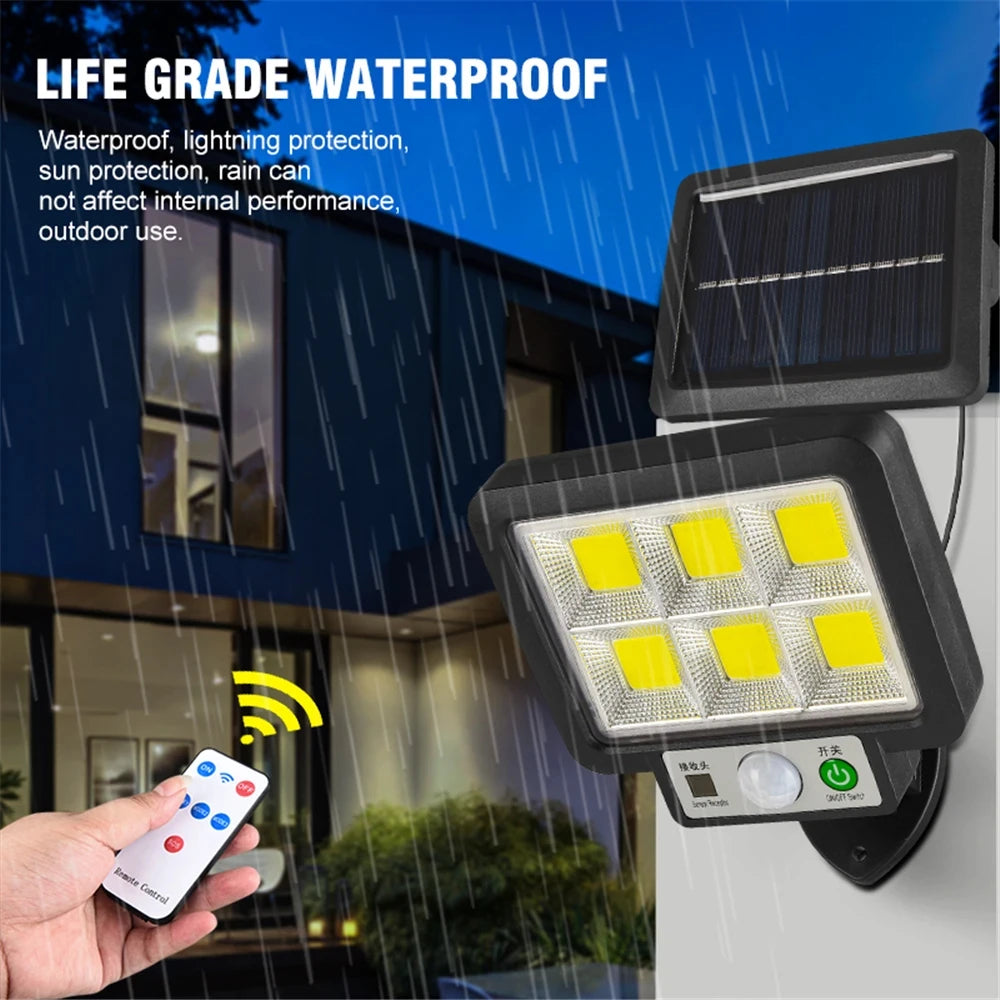 Solar Powered Split Wall Lamp with Motion Sensor - 17