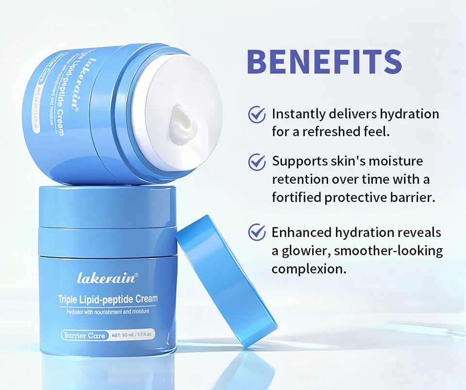 Triple Lipid Peptide Moisturizing Cream for Dry and Sensitive Skin
