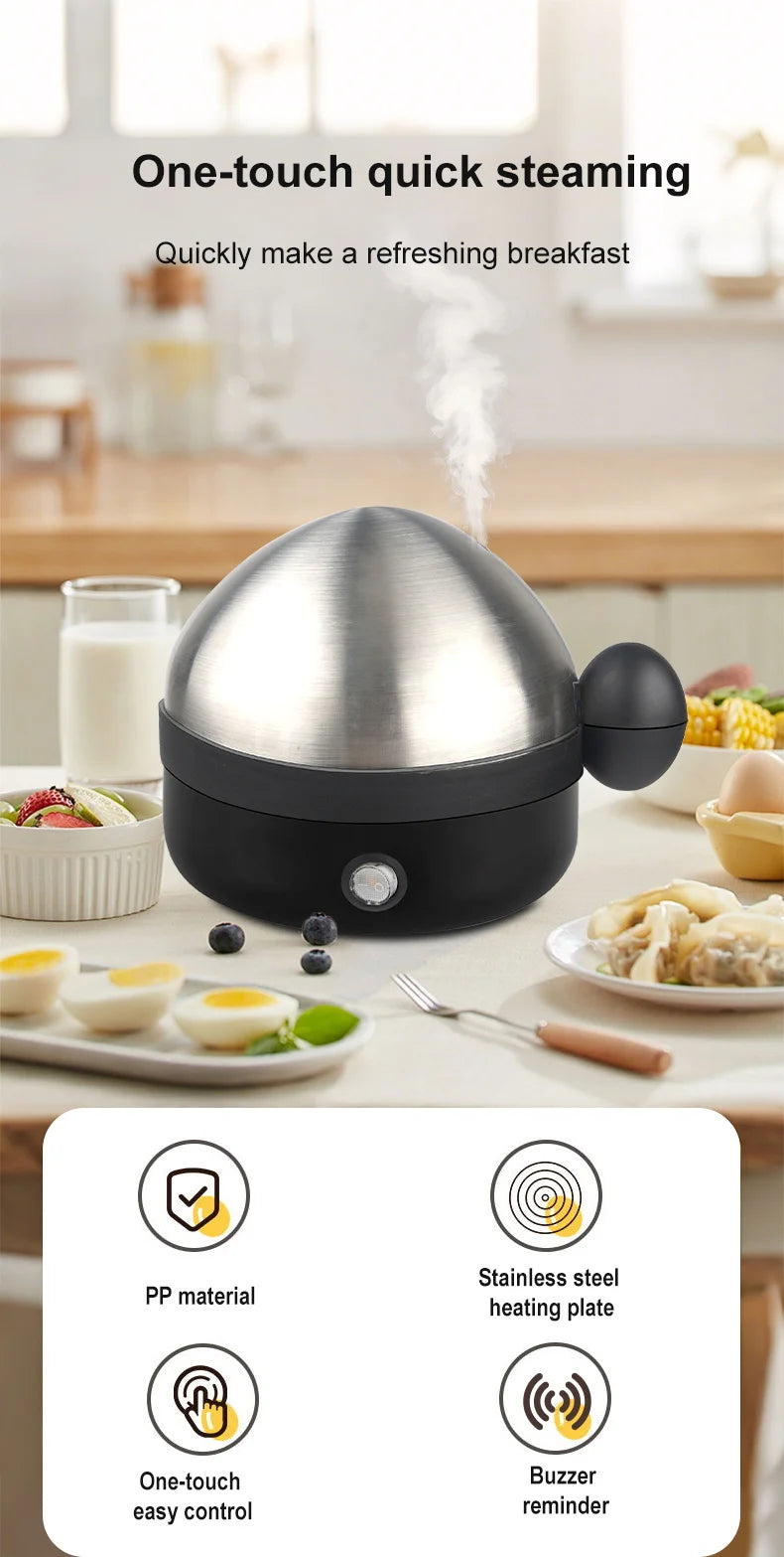Electric Egg Boiler and Steamer for Perfectly Cooked Eggs - 7