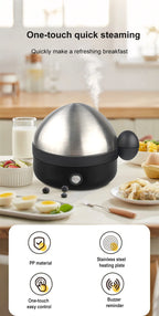 Electric Egg Boiler and Steamer for Perfectly Cooked Eggs