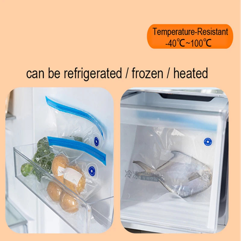 Reusable Vacuum Food Storage Bags for Kitchen - 2