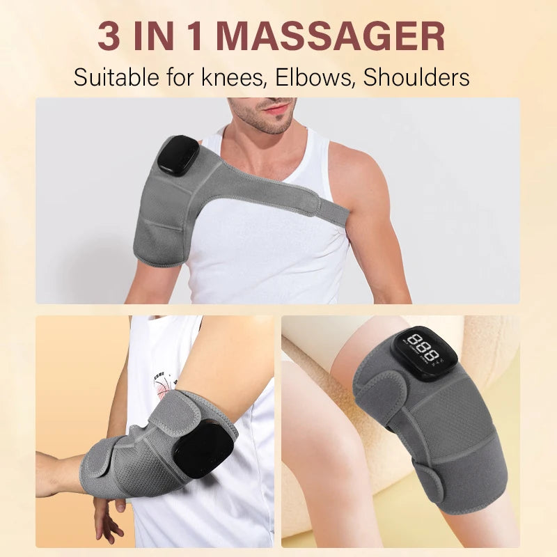 3-in-1 Cordless Vibration Knee and Joint Massager - 9