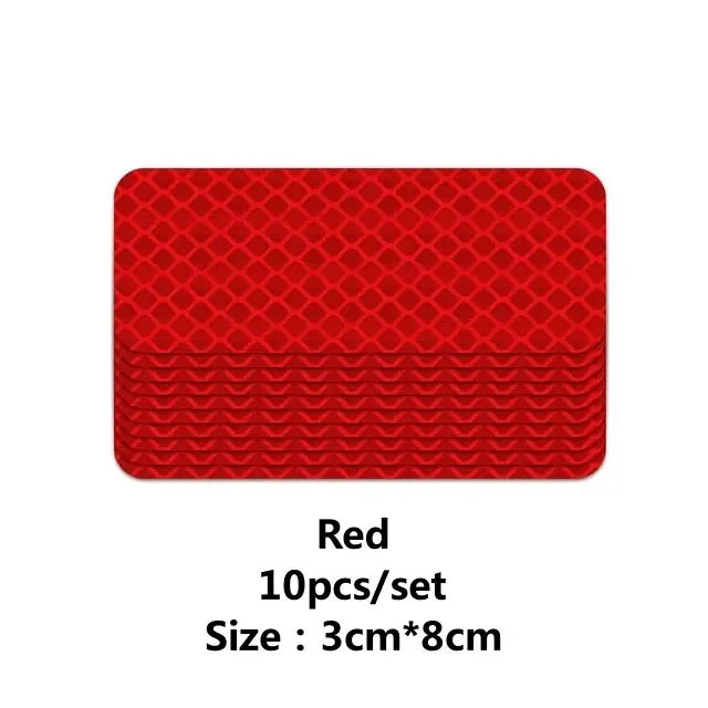 Reflective Safety Warning Stickers for Vehicles (10 Pack)