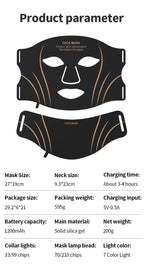 7-Color LED Photon Therapy Face and Neck Mask