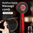 Electric Scalp Vibration Massage Comb with Red Light Therapy