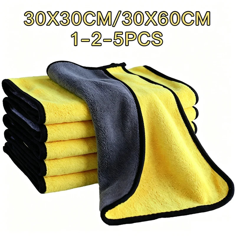 Ultra-Absorbent Microfiber Cleaning Towels for Home and Car
