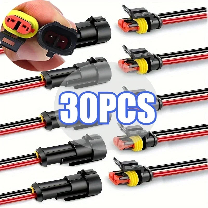 Waterproof Automotive Electrical Wire Connector Kit - 14