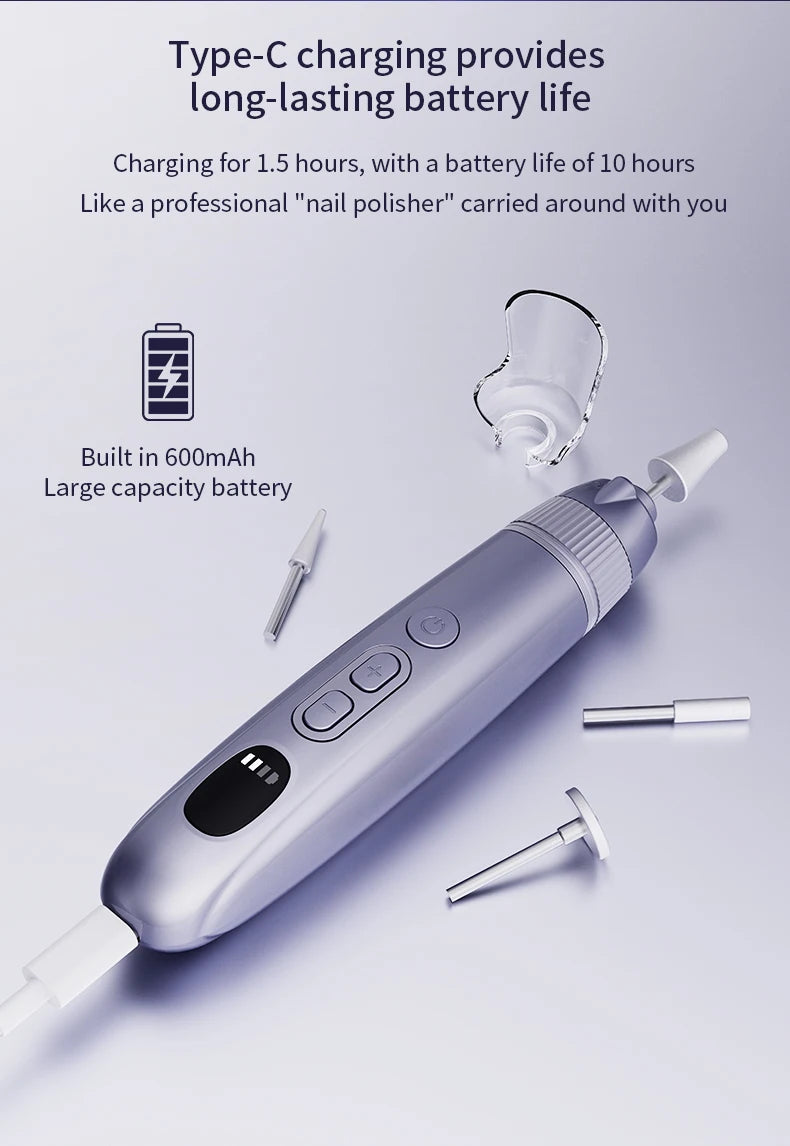 Electric Cordless Manicure and Pedicure Nail Drill Kit