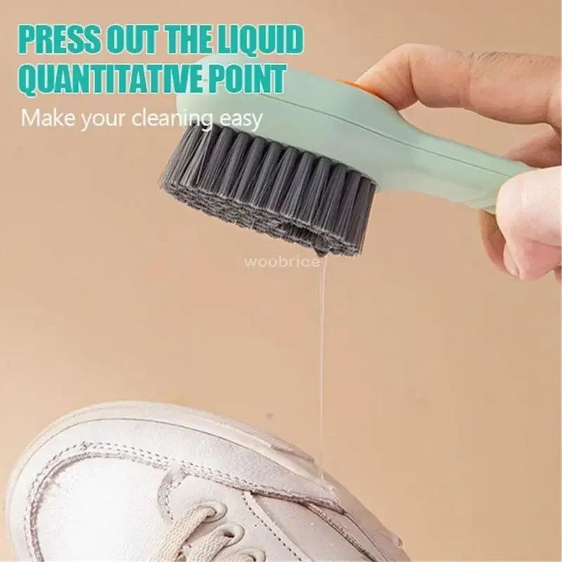 Multifunctional Liquid Dispensing Cleaning Brush