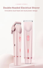 2-in-1 Waterproof Electric Shaver for Face and Body