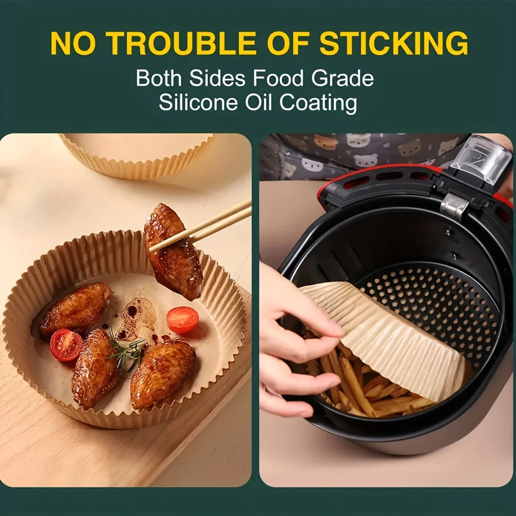 Disposable Non-Stick Air Fryer Parchment Paper Liners