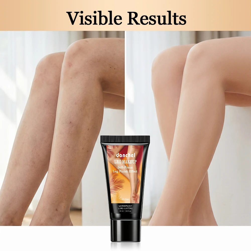 Waterproof Leg Foundation Body Concealer with Application Glove