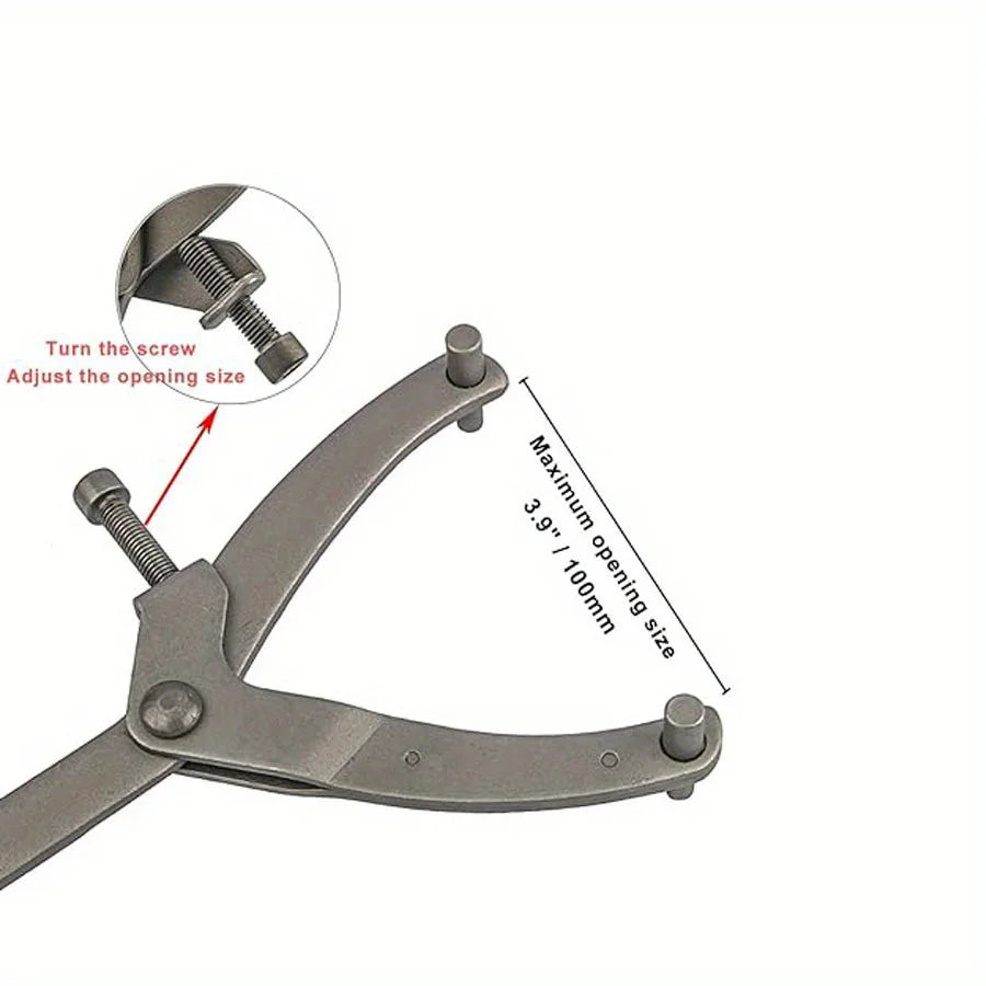 Adjustable Motorcycle Flywheel and Clutch Hub Spanner Wrench