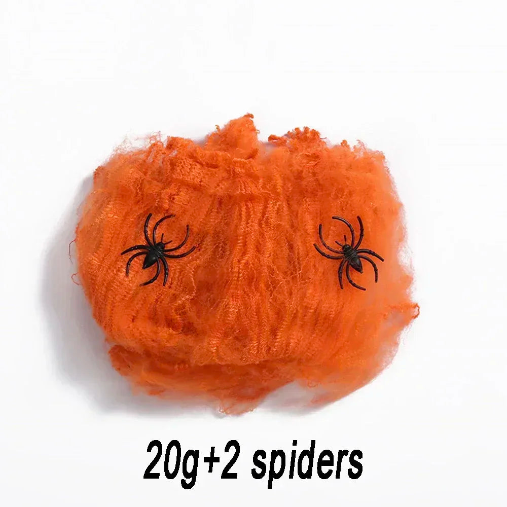 Artificial Spider Web for Halloween Decorations