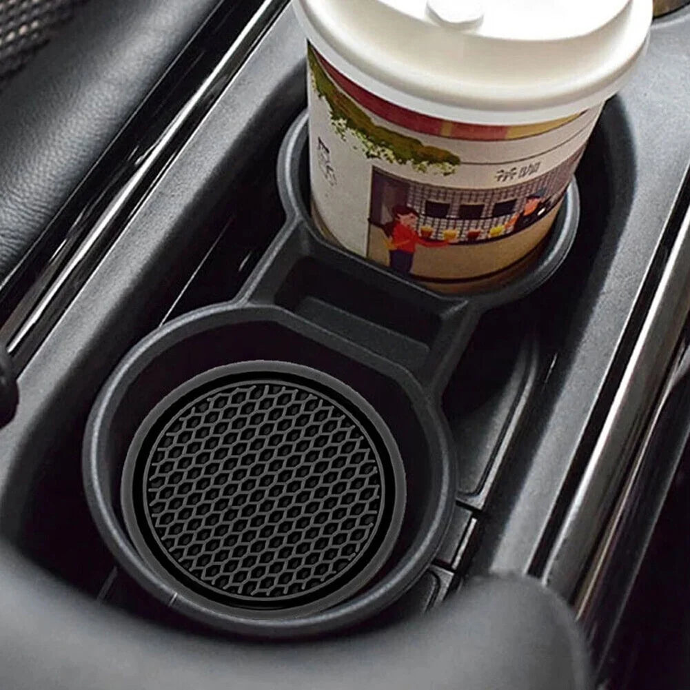 Anti-Slip Car Cup Holder Coasters - 2 Pack