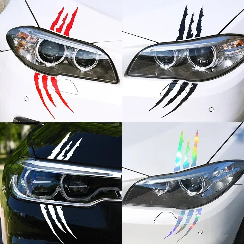 Ghost Claw Car Headlight Decal Sticker