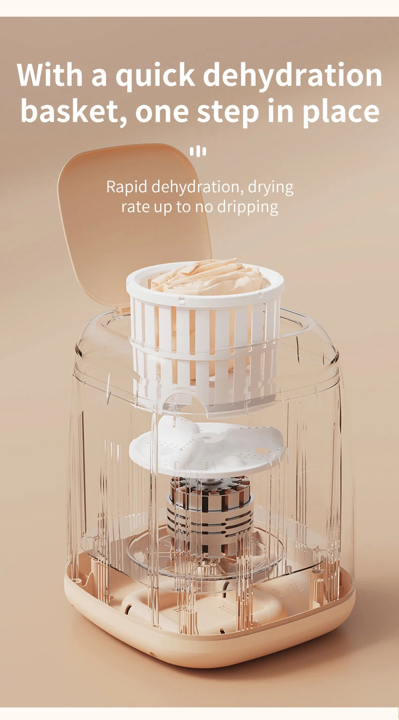 Portable Mini Washing Machine for Underwear and Small Clothes