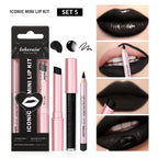 3-in-1 Waterproof Lip Liner, Lipstick, and Gloss Makeup Kit