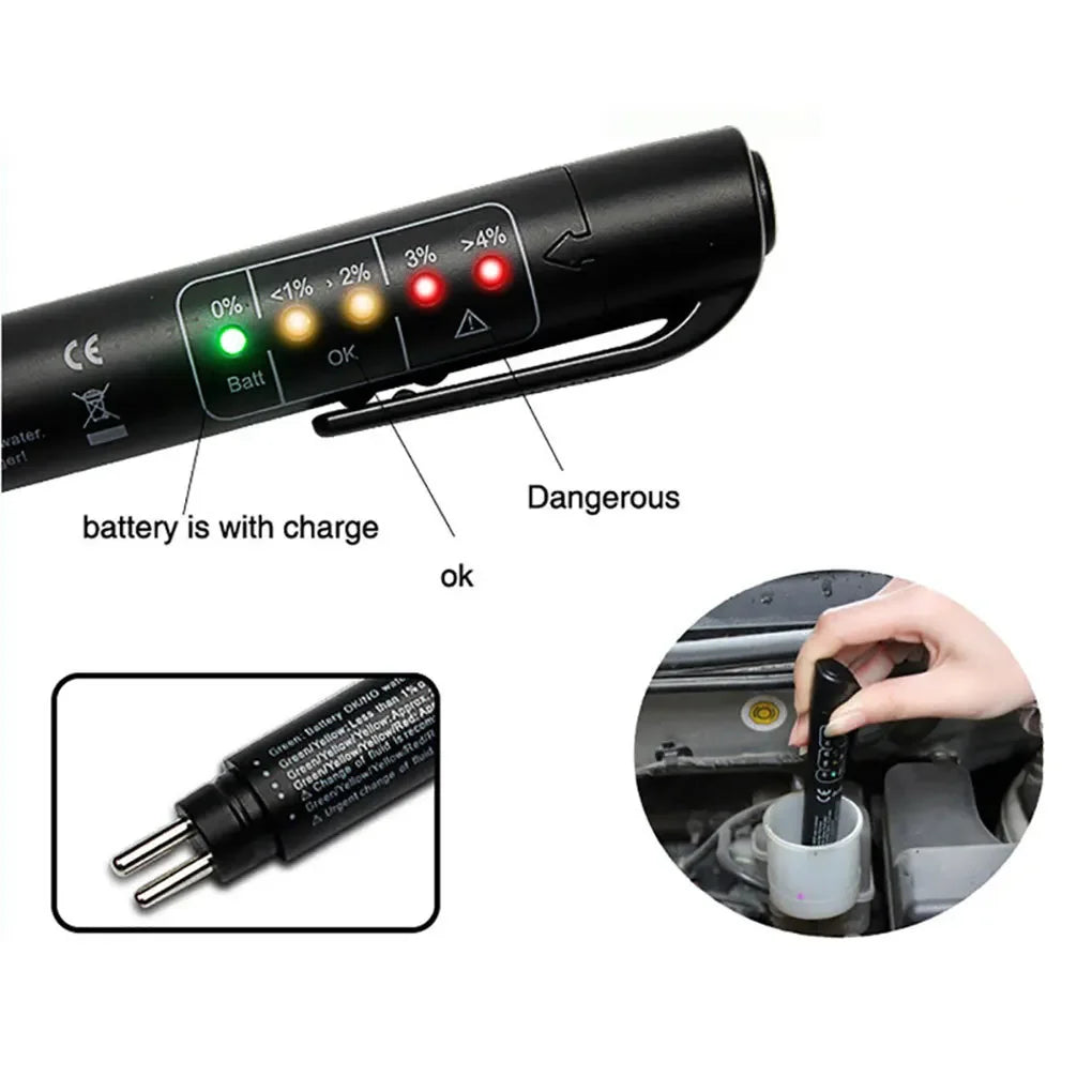 Digital Brake Fluid Moisture Tester Pen for Car Maintenance