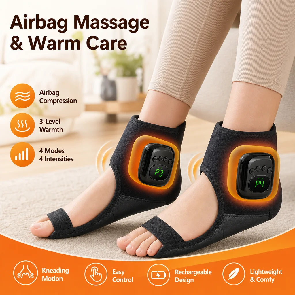 Heated Airbag Ankle Compression Massager - 1