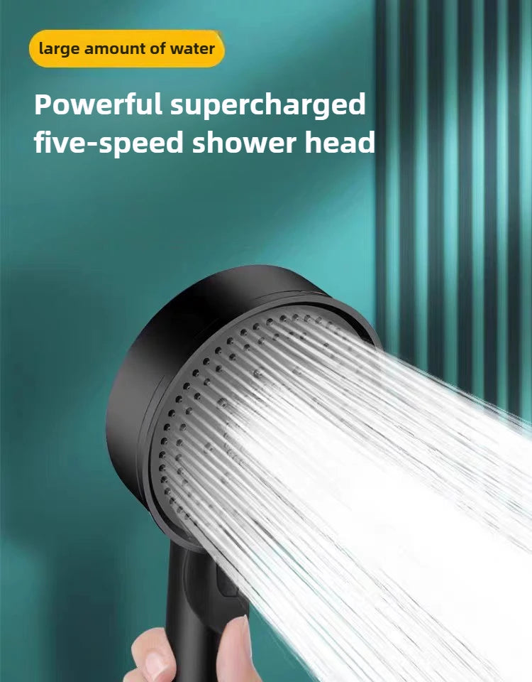 5-Mode High-Pressure Water Saving Shower Head