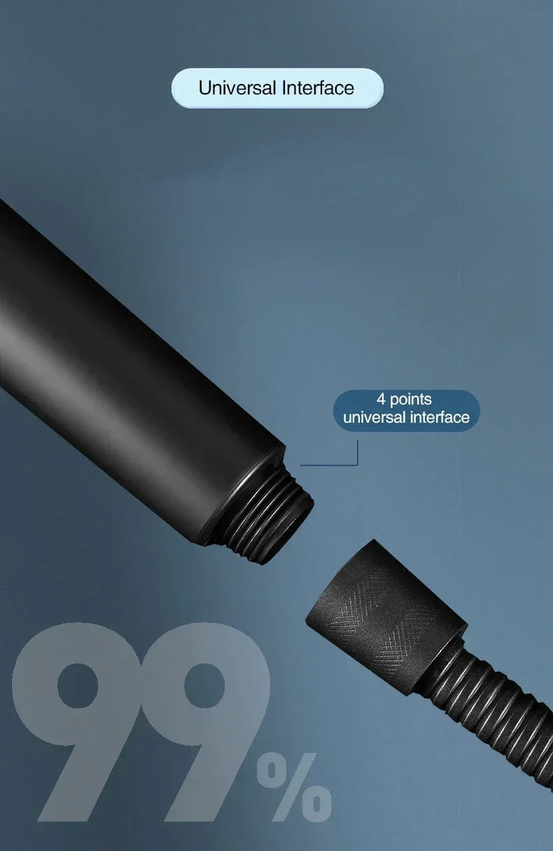 High-Pressure Adjustable Shower Head with Massage Brush - 16
