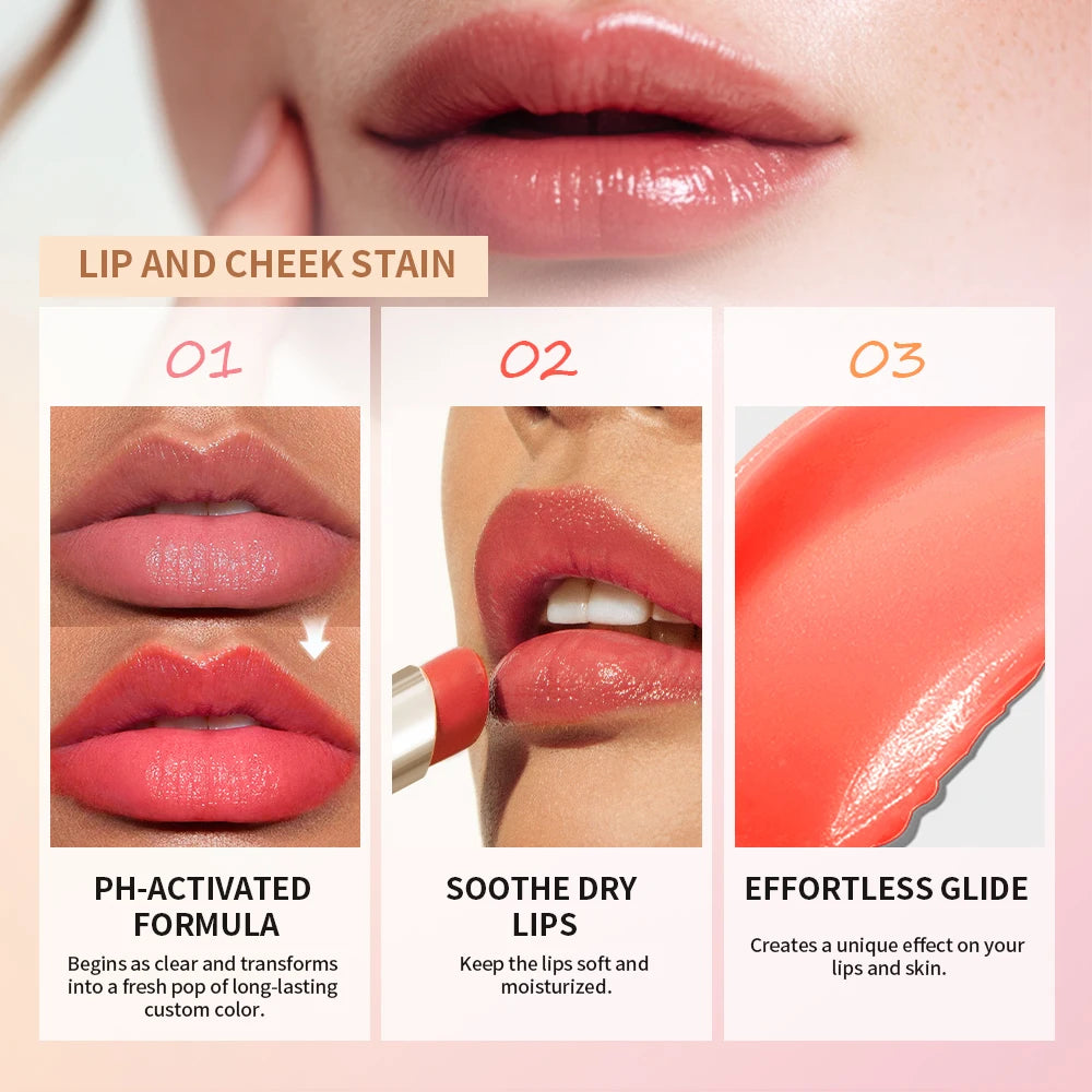 pH-Activated Color Changing Lip and Cheek Stain - 2