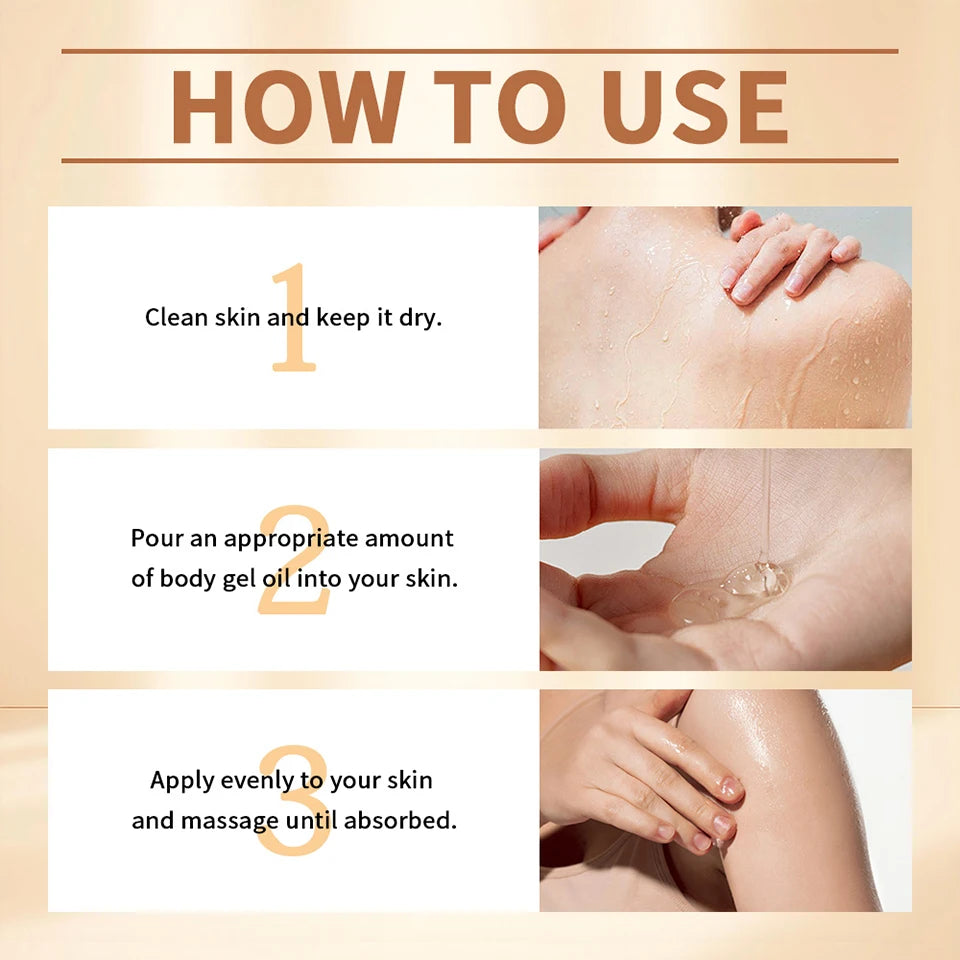 Radiant Glow Moisturizing Body Gel Oil for Dry Skin