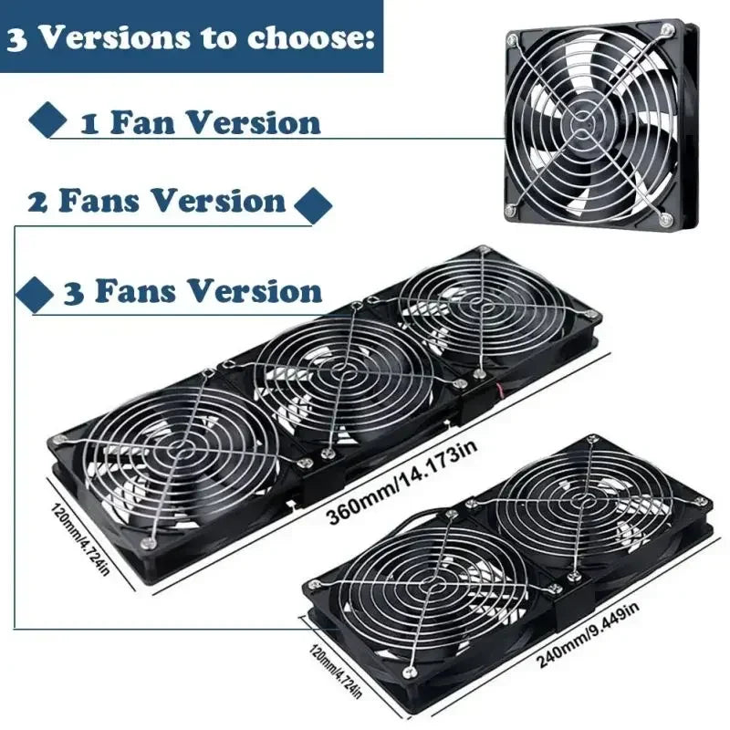 Multifunctional High-Speed Cooling Fan with Adjustable Speed Control