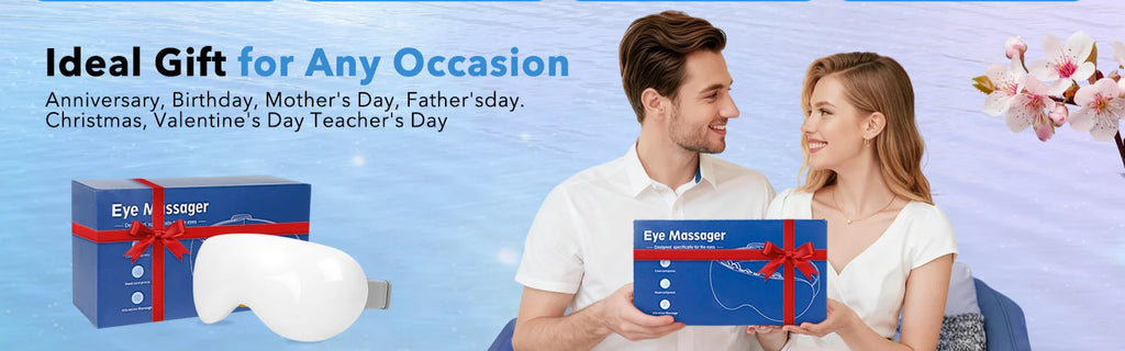 Smart Eye Massager with Cooling and Vibration for Eye Strain