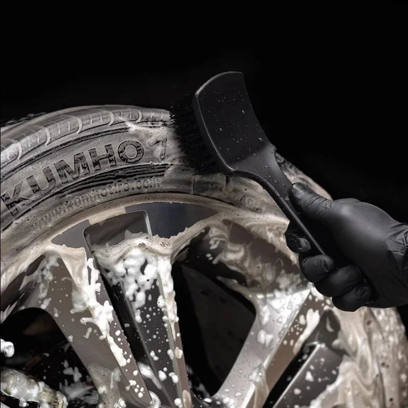 Ergonomic Car Tire and Wheel Rim Cleaning Brush