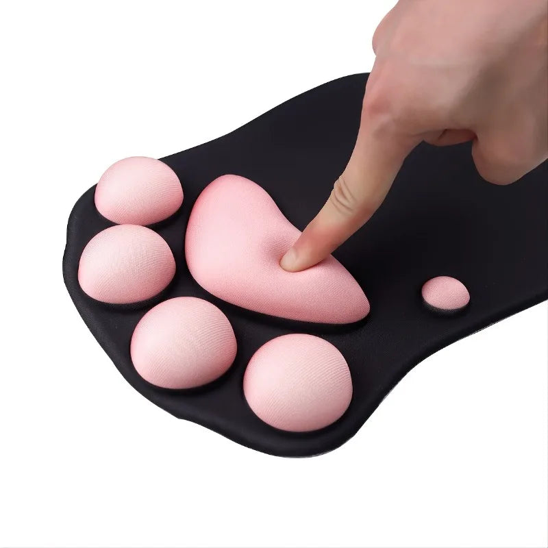 Ergonomic Cat Paw Wrist Rest Mouse Pad