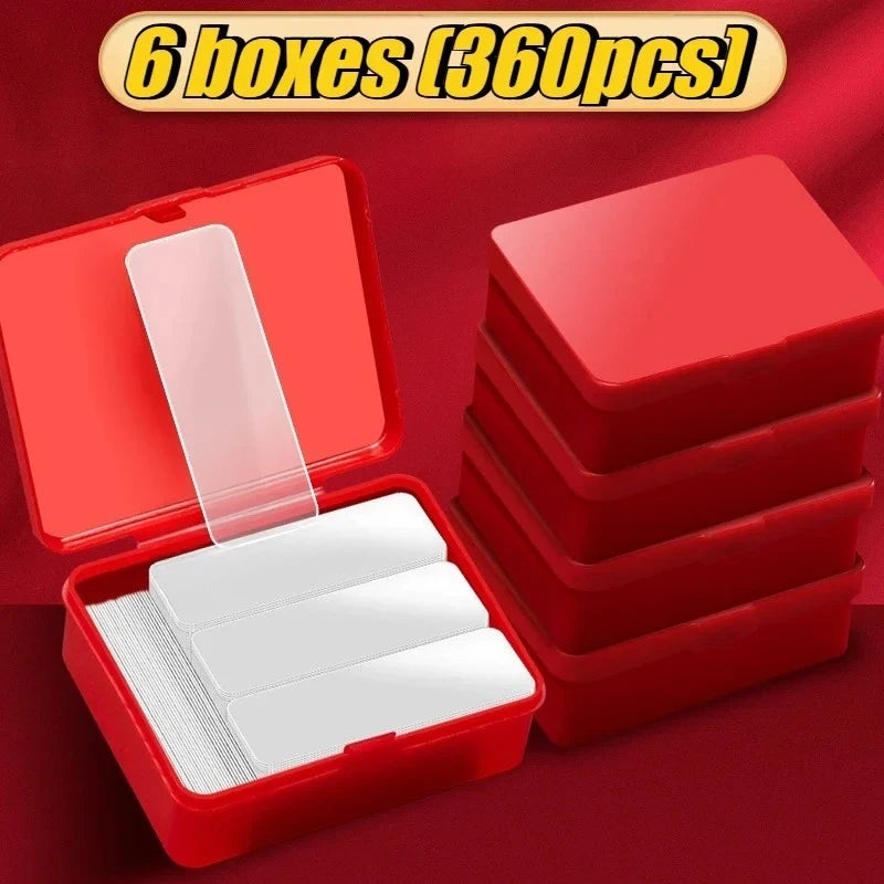Heavy-Duty Transparent Reusable Nano Adhesive Tape Pads - 28