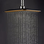 8-Inch Square Rainfall Shower Head with Extension Arm