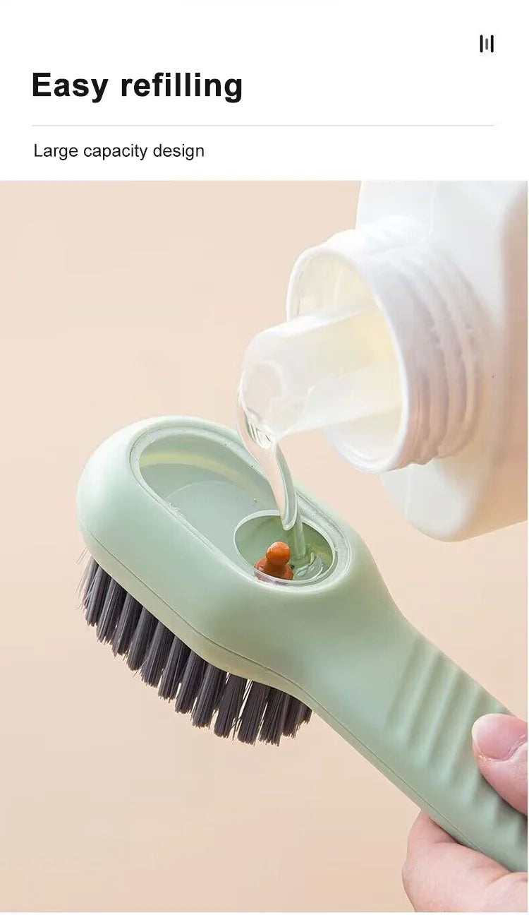 Automatic Liquid Dispensing Shoe Cleaning Brush