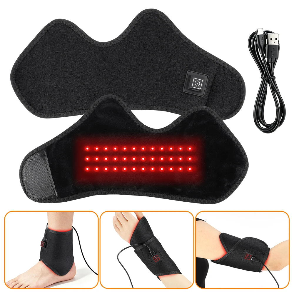 3-in-1 Red Light Heating Wrap for Foot, Ankle and Wrist
