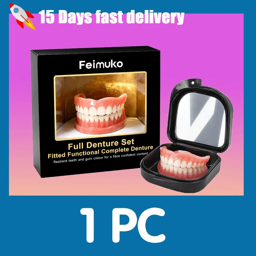 Full Mouth Silicone Denture Set for Natural Smile