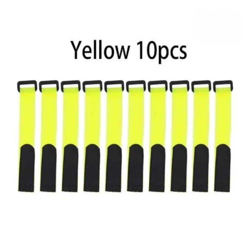 Reusable Fishing Rod Tie Straps for Organized Gear (10 Pack) - 8