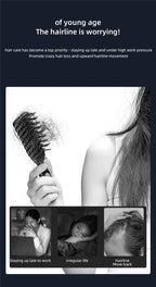 Electric EMS Scalp Massager and Hair Oil Applicator Comb