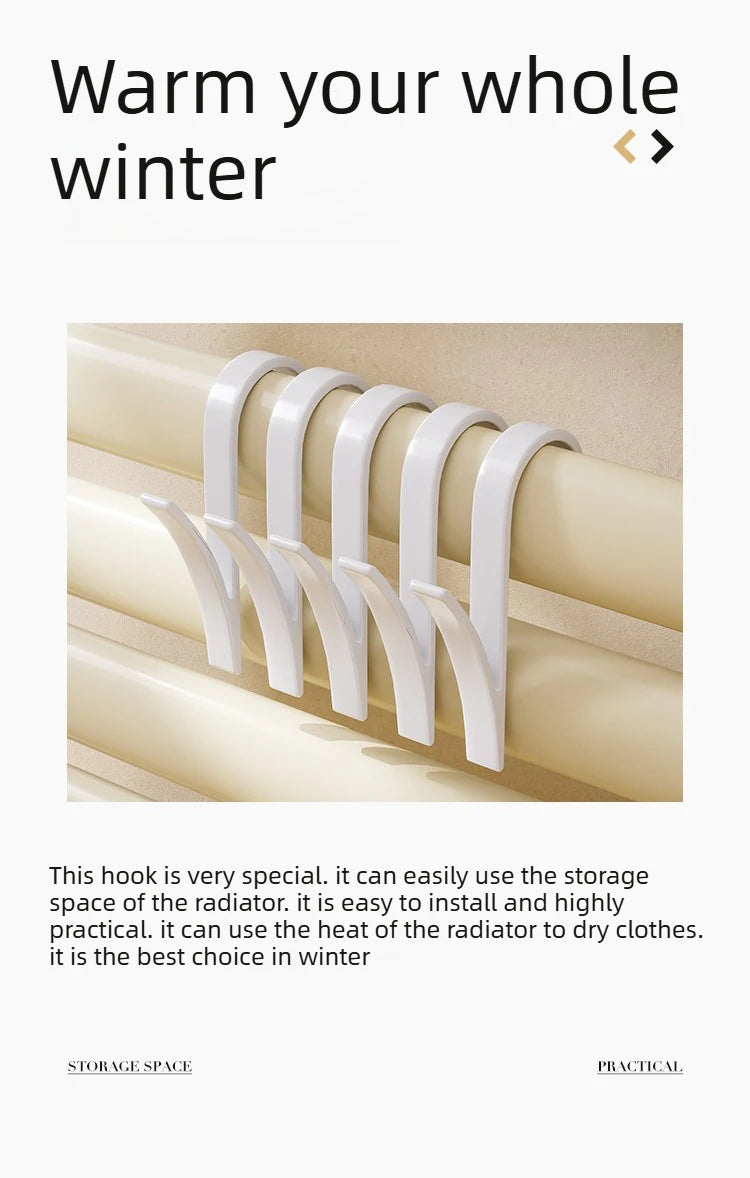 Multifunctional Non-Drilling Radiator and Bathroom Hook - 9