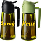 2-in-1 Dual Action Oil Spray and Pour Dispenser for Cooking
