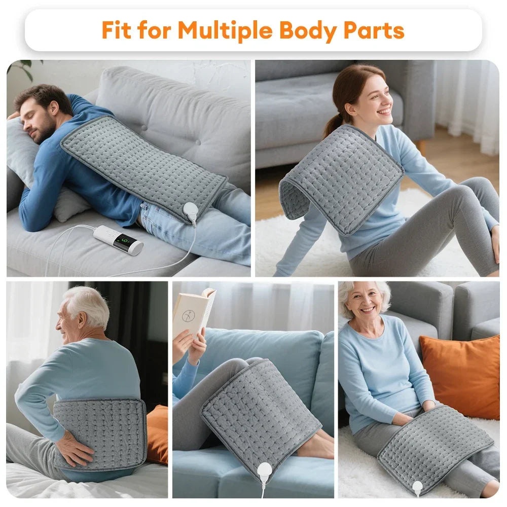 Electric Heating Pad with 9 Heat Settings and 4 Timer Modes - 4