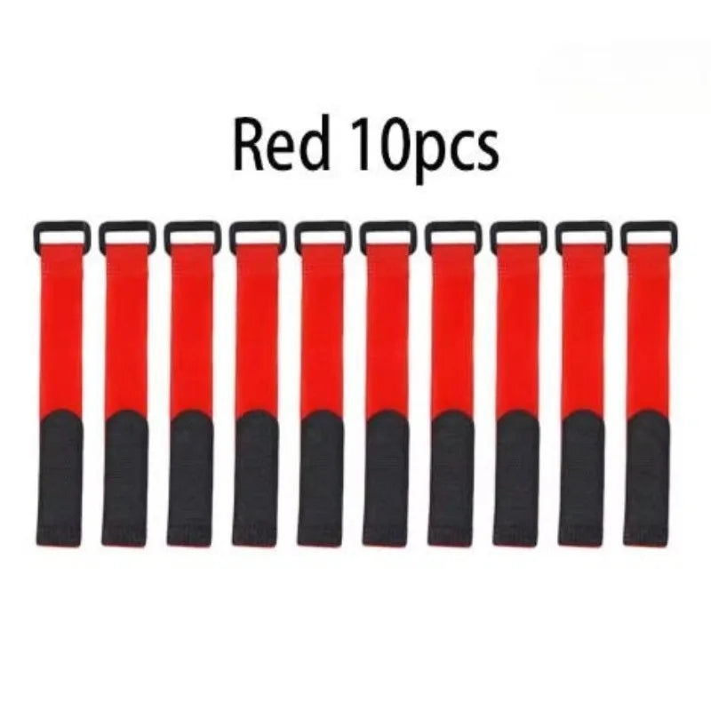 Reusable Fishing Rod Tie Straps for Organized Gear (10 Pack) - 10