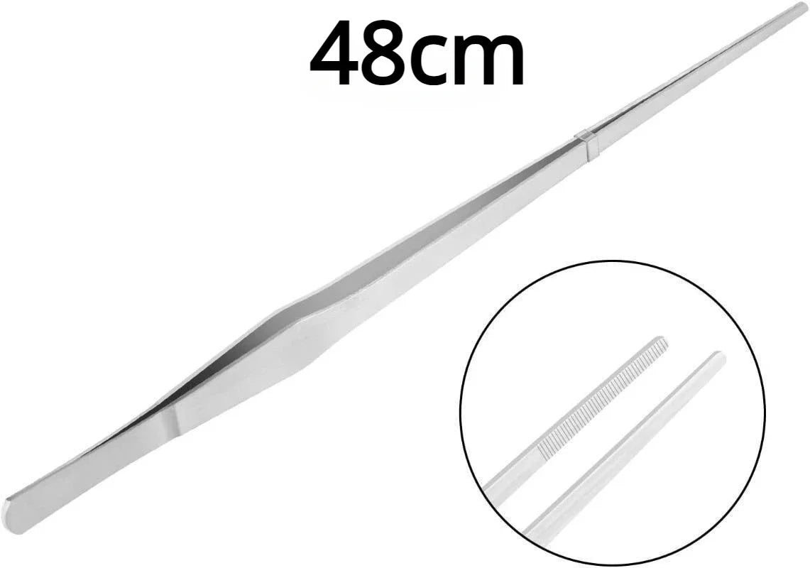 Extra Long Stainless Steel Aquarium and Terrarium Feeding Tweezers