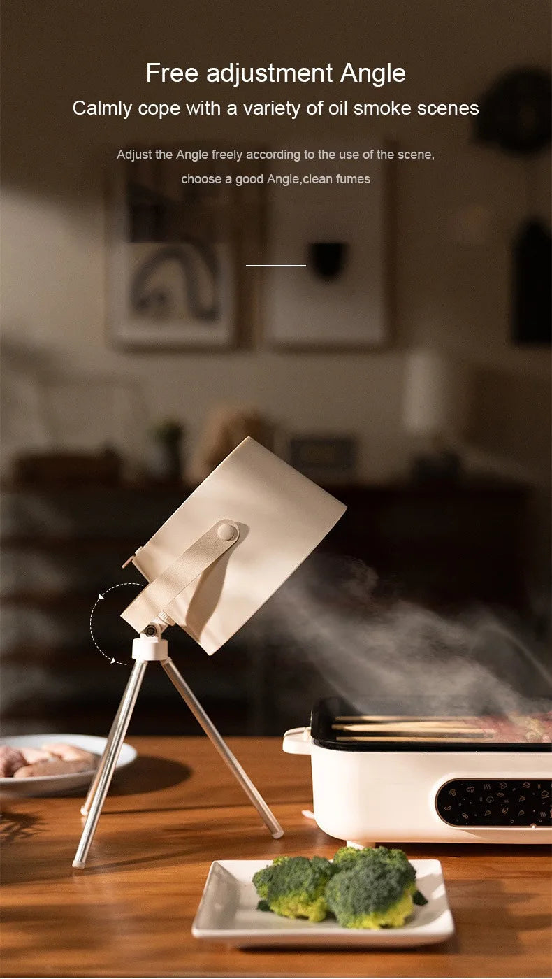 Portable Mini Desktop Range Hood for BBQ and Hot Pot - 23